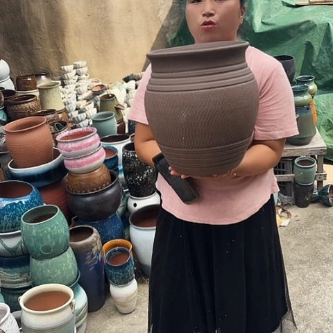 口25高30瑕疵一个盆子。