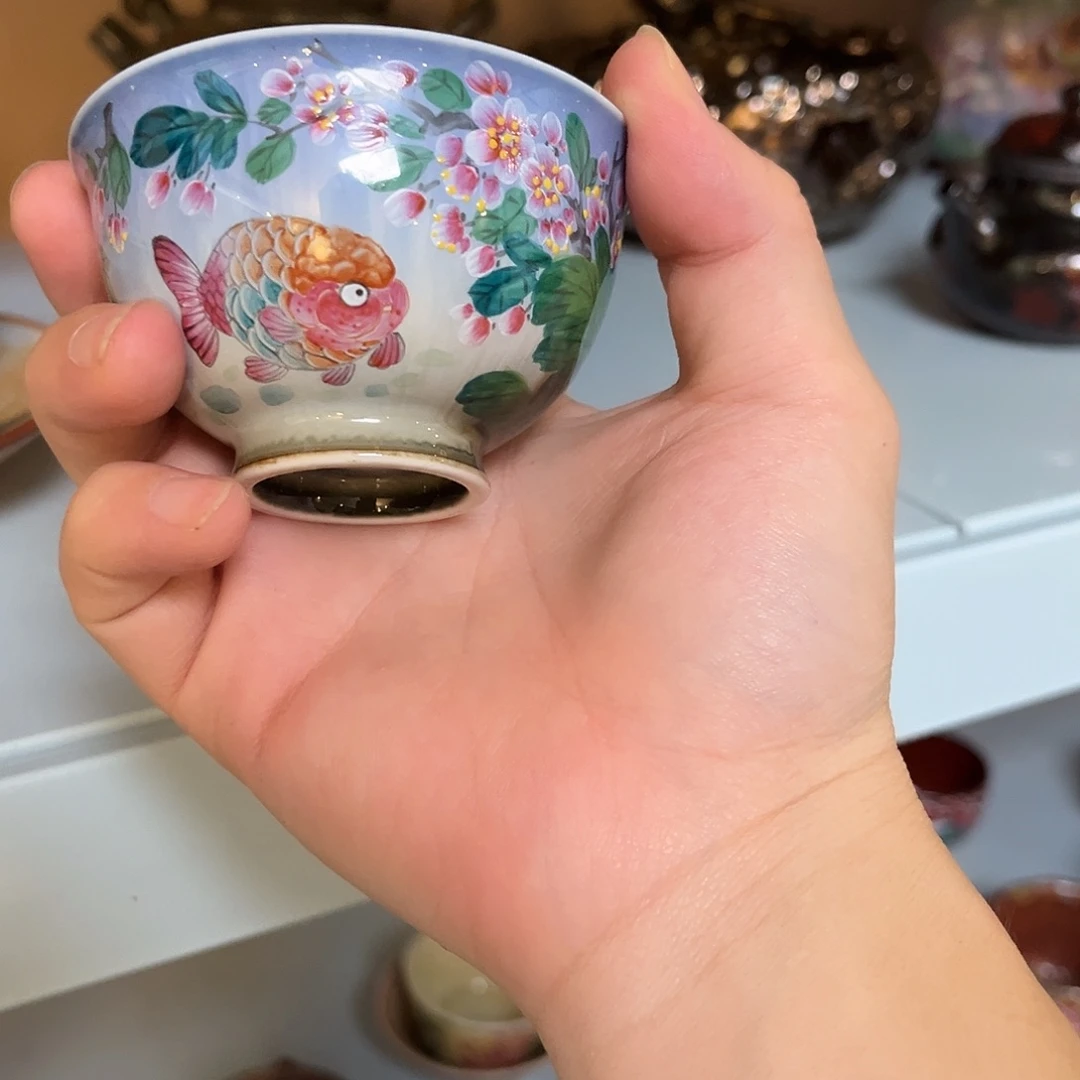 柴烧手工手绘陶瓷