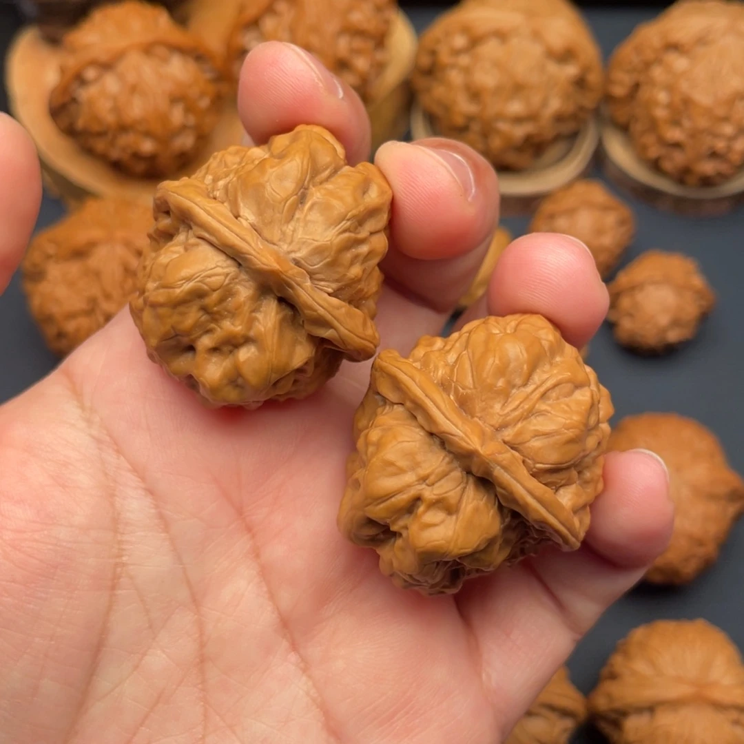 把件文玩核桃全品无修35三角蛙