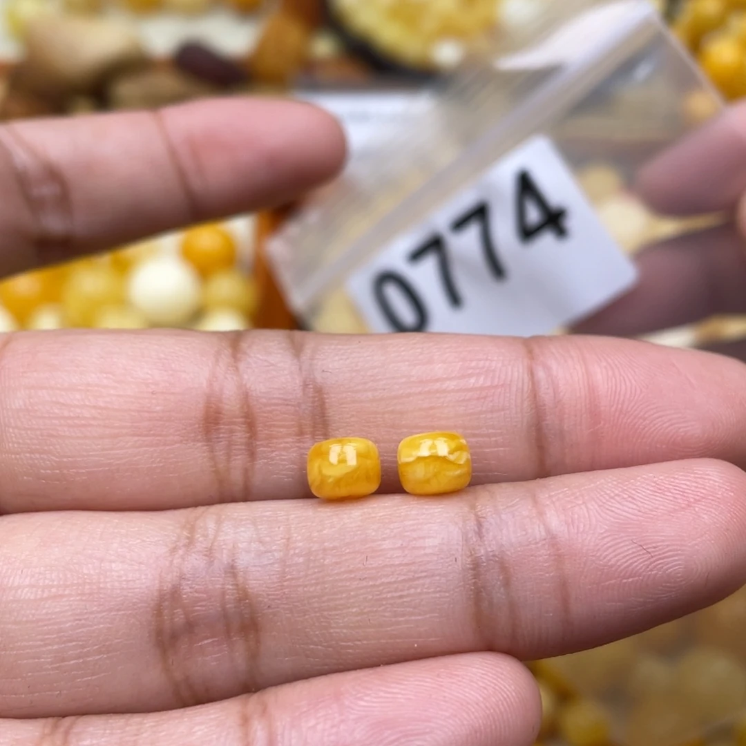 琥珀珠宝奇石未镶嵌粉6.6