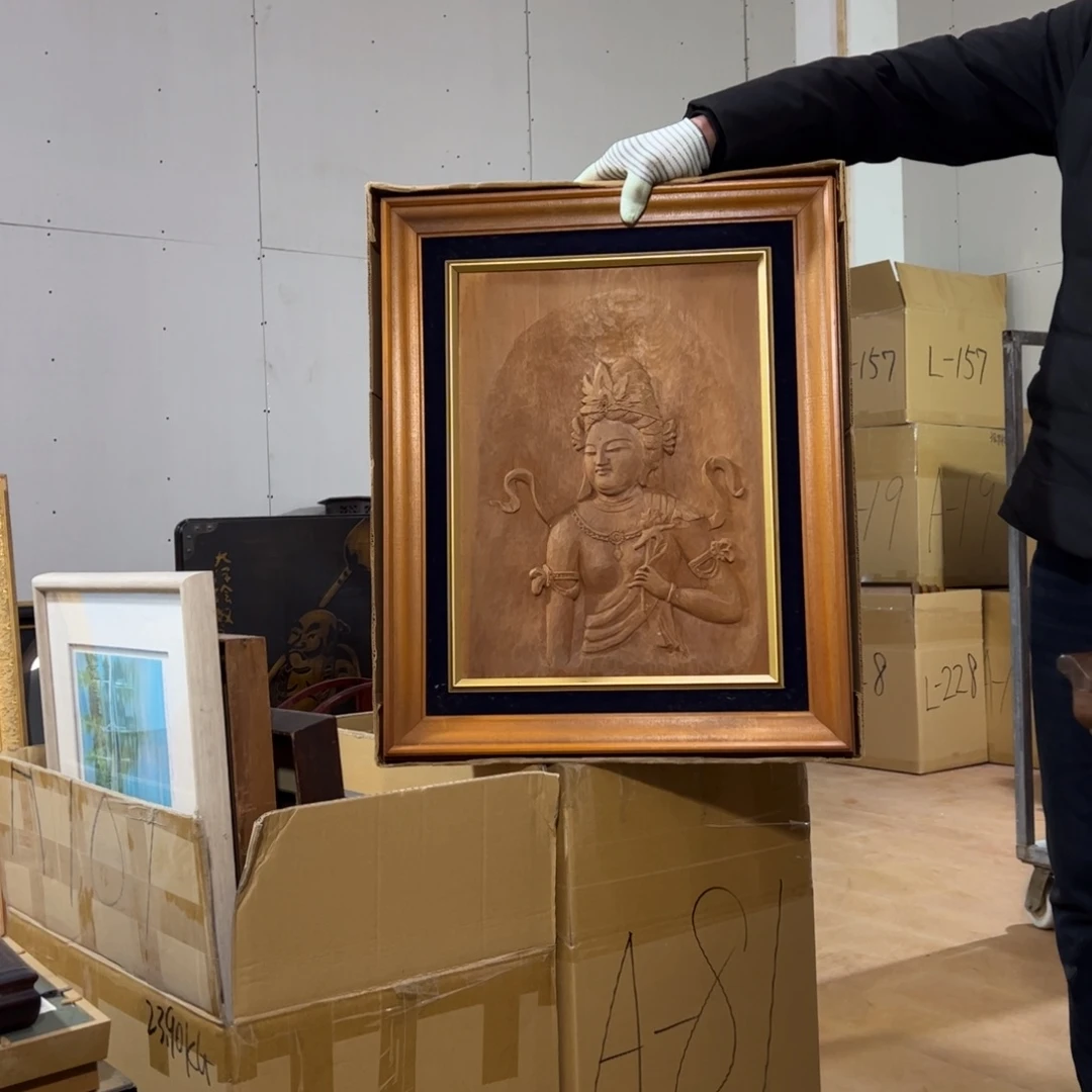 绘画l***l屏风框画茶空间设计