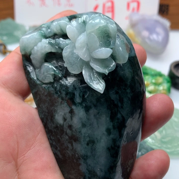 翡翠颈饰未镶嵌保真天然A货翡翠
