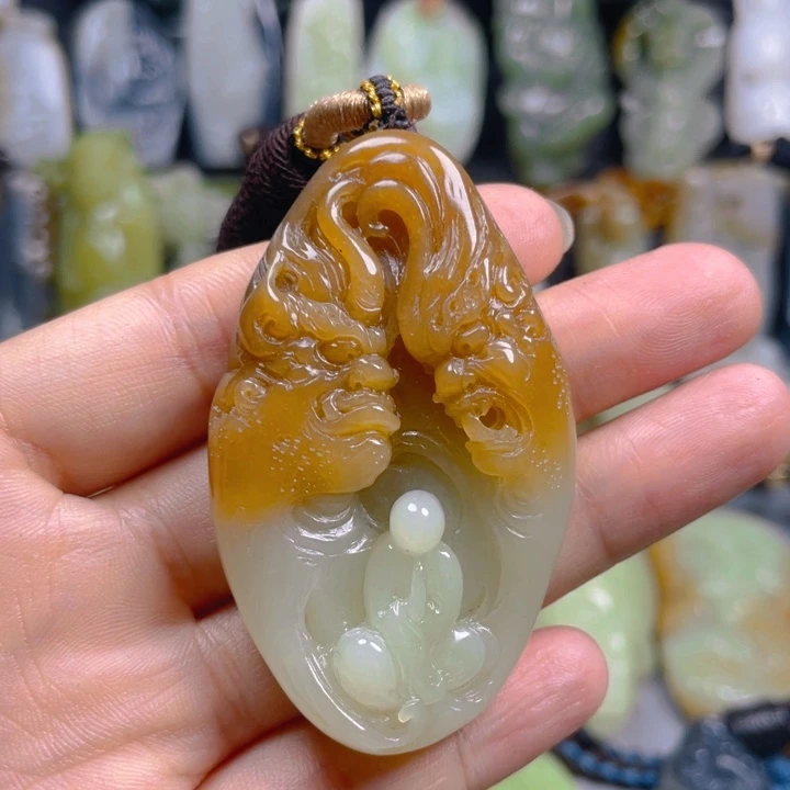 和田玉未镶嵌挂件