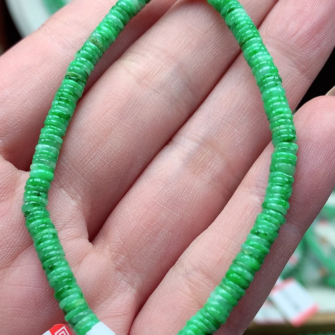 翡翠未镶嵌毛衣链