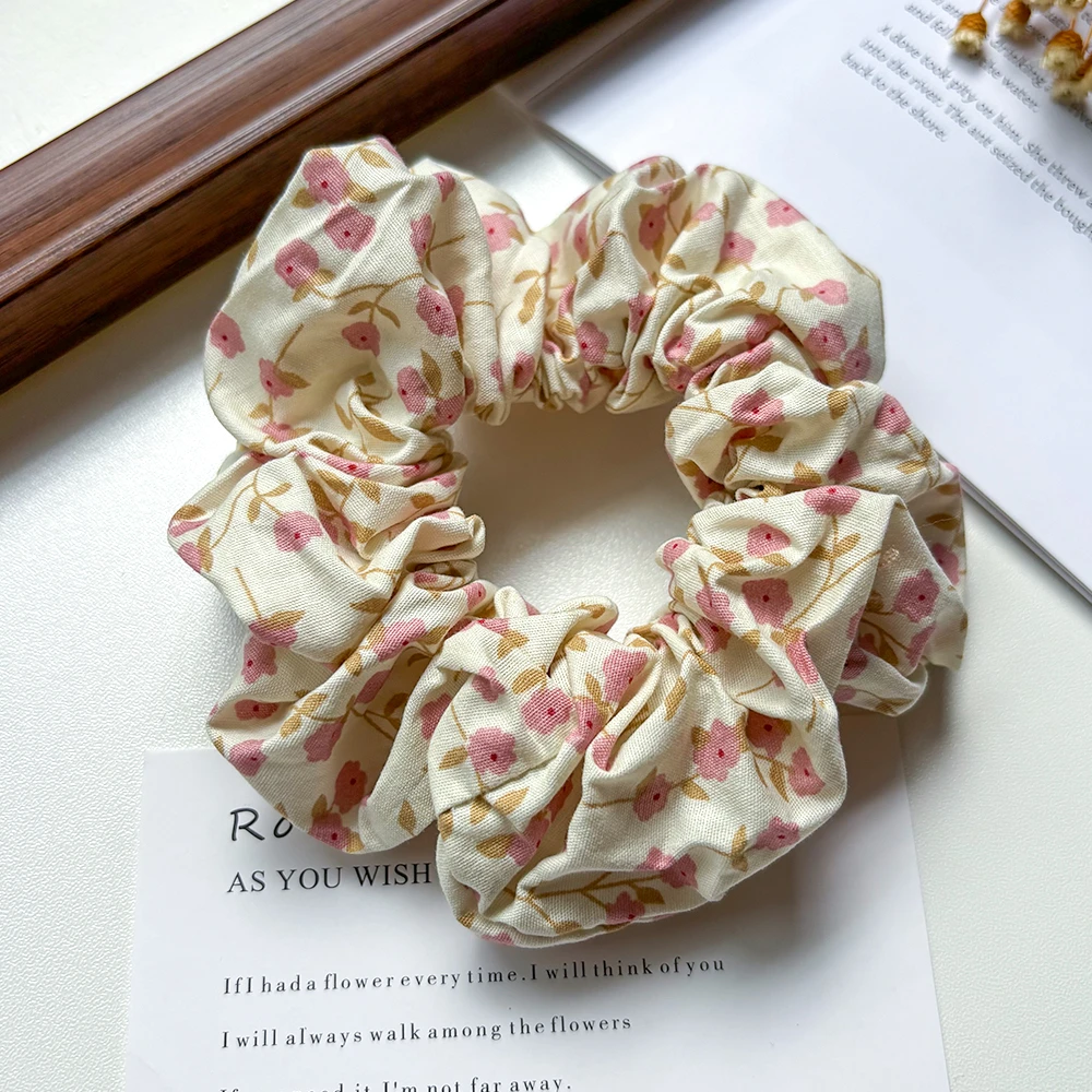 头绳甜美风复古通用日韩女发圈发绳纯色可爱小清新发饰ins百搭