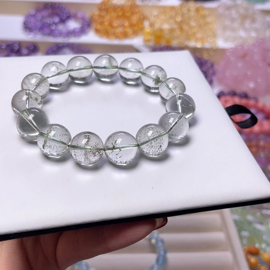 水晶手串未镶嵌虾****羊天然水晶14mm