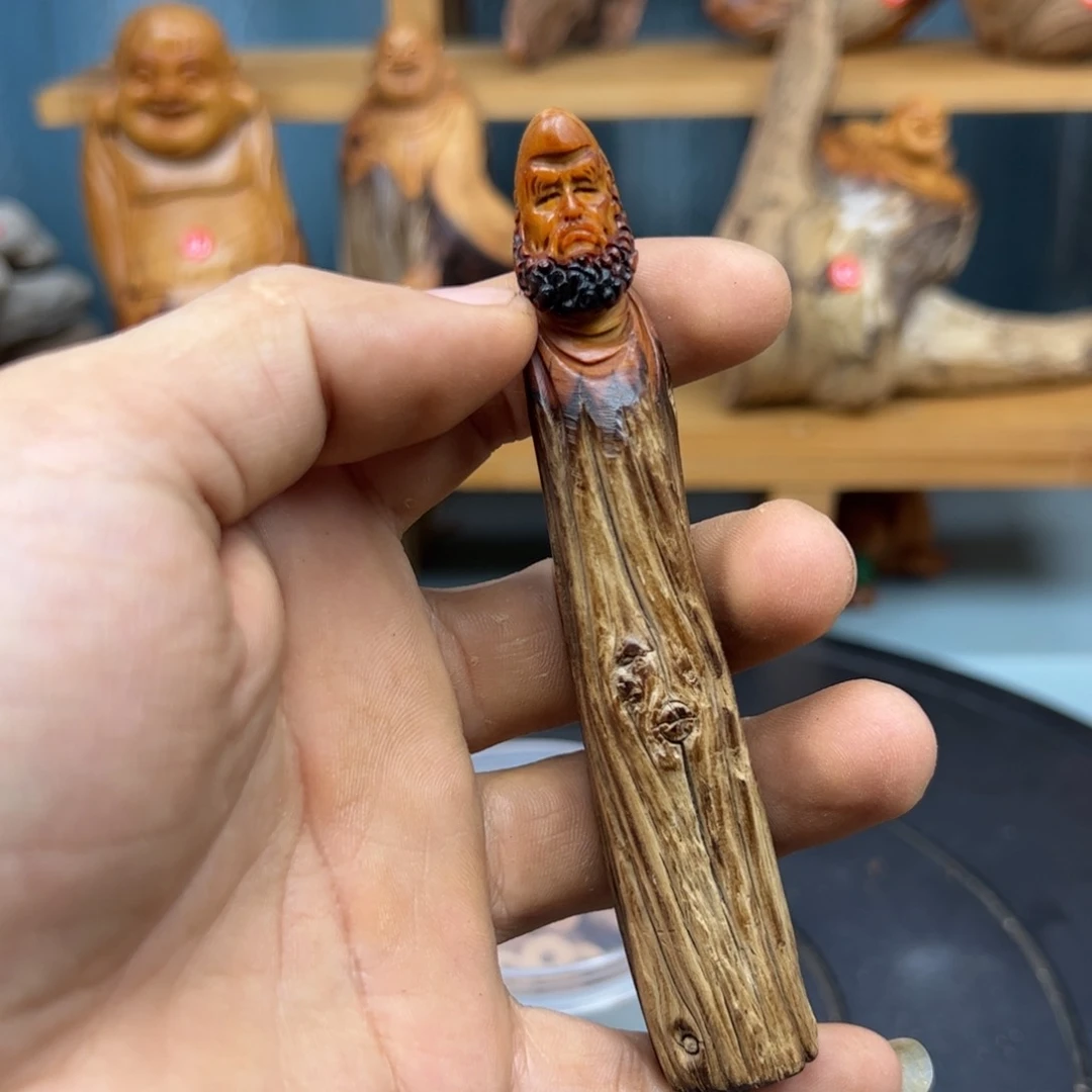 木祥崖柏木摆件手把件