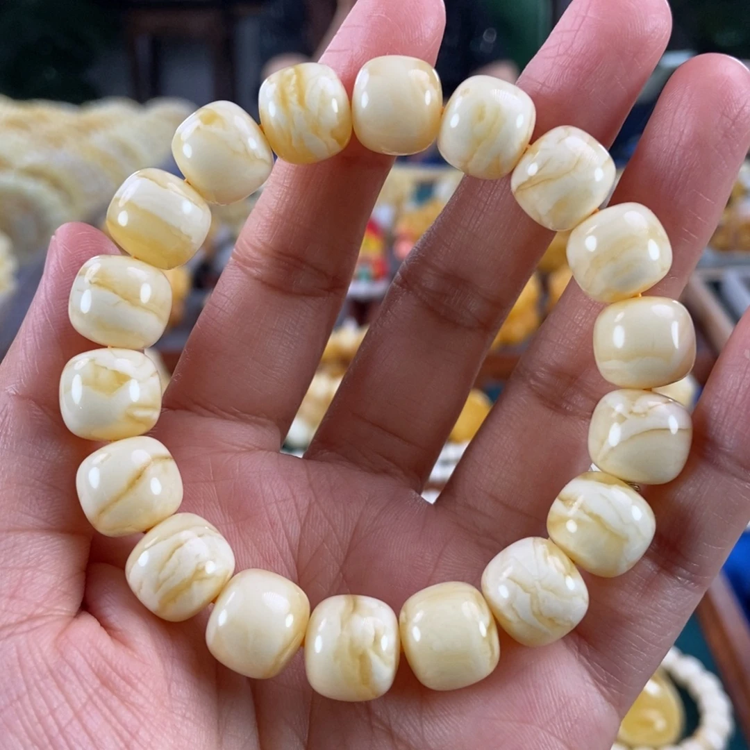 琥珀未镶嵌珠宝奇石12白蜡妖花老型21.03