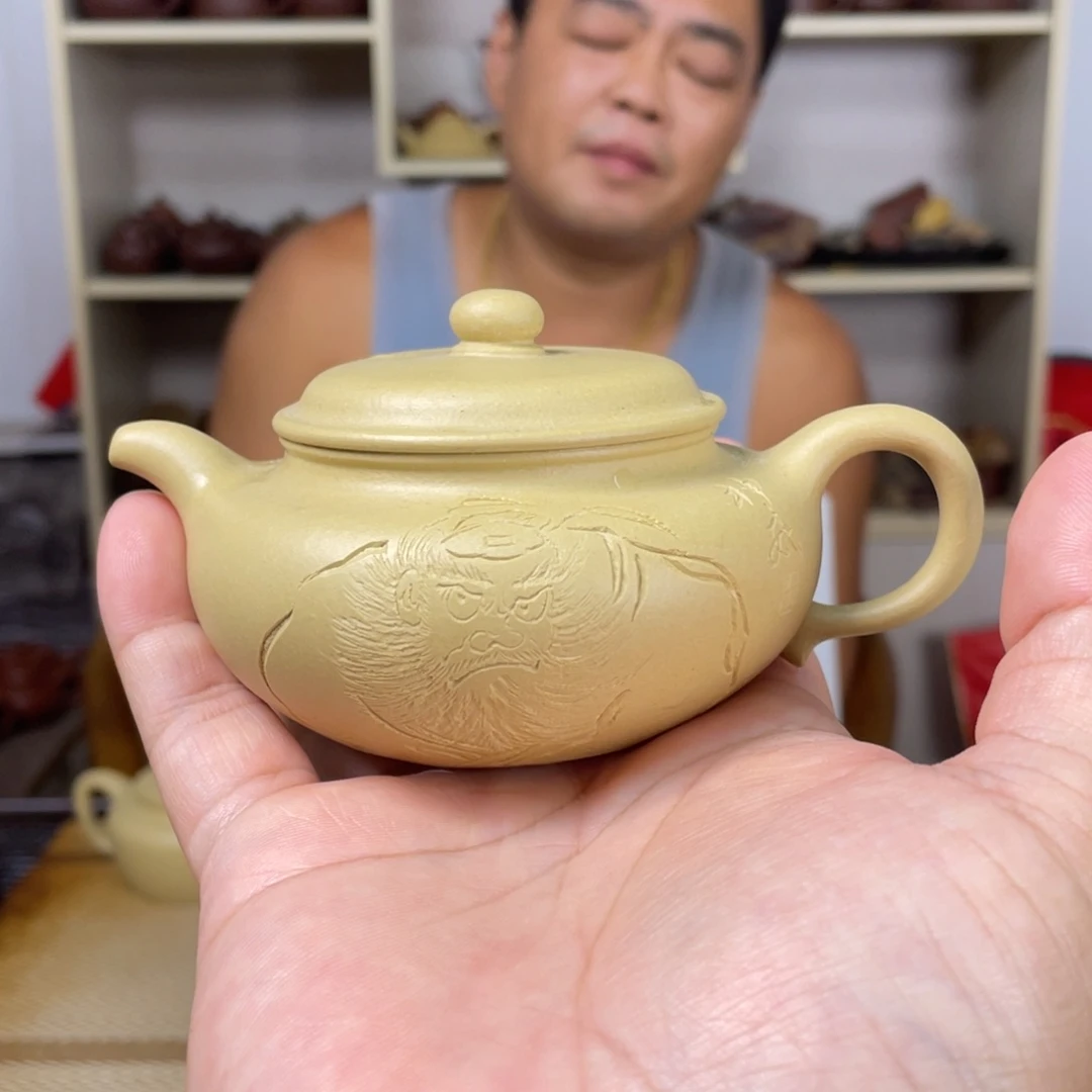收***者茶壶紫砂微绿泥仿古