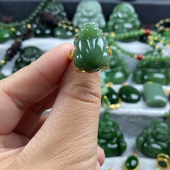 和田玉（碧玉）未镶嵌戒指