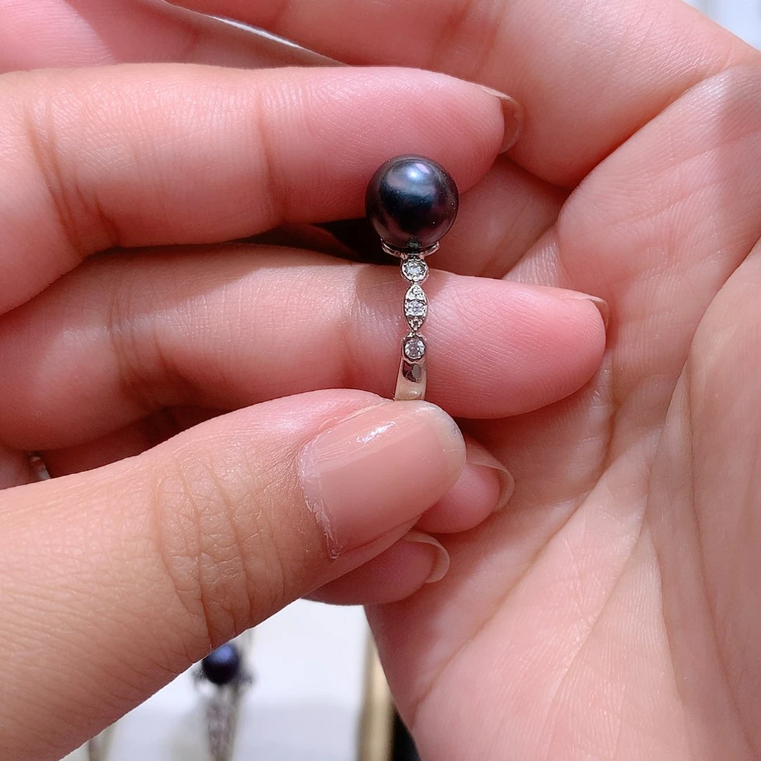 戒指未镶嵌淡水珍珠CC