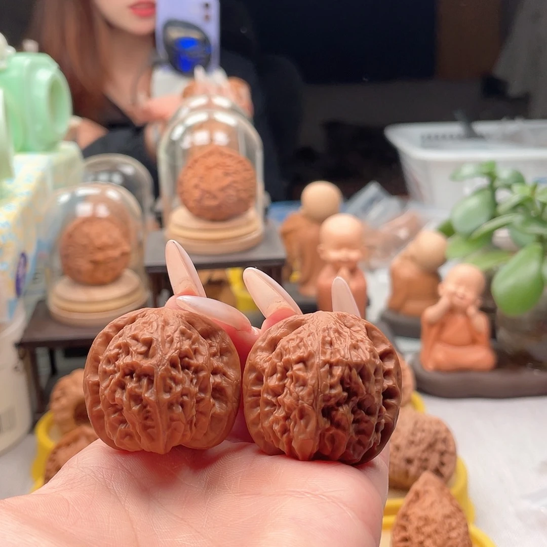 把件文玩核桃35麒麟元宝