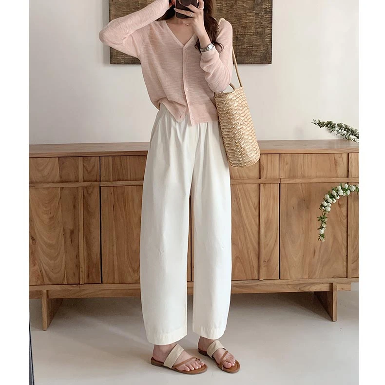 无印心匠C621-1 夏季时尚韩版薄款女裤休闲裤宽松气球裤k1932