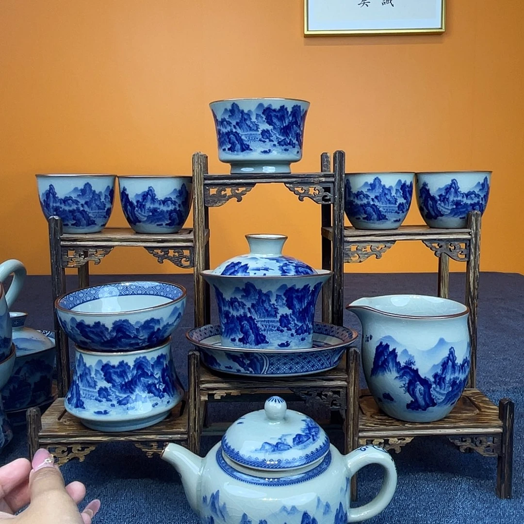 江山揽胜8件加茶壶