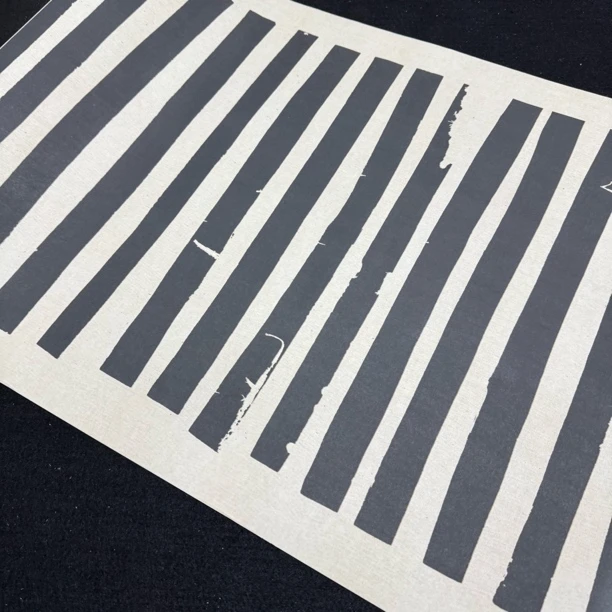 【拓黑古汉简长卷】大风堂蜡染半生熟书法国画作品长卷