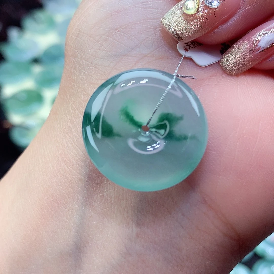 翡翠颈饰未镶嵌69尺寸23.5-6.0