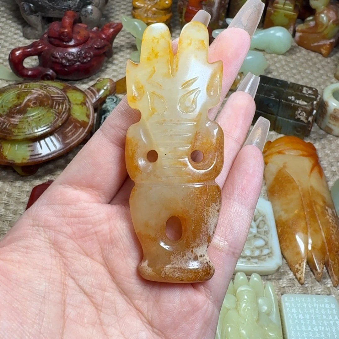 白玉菩提吊坠挂件