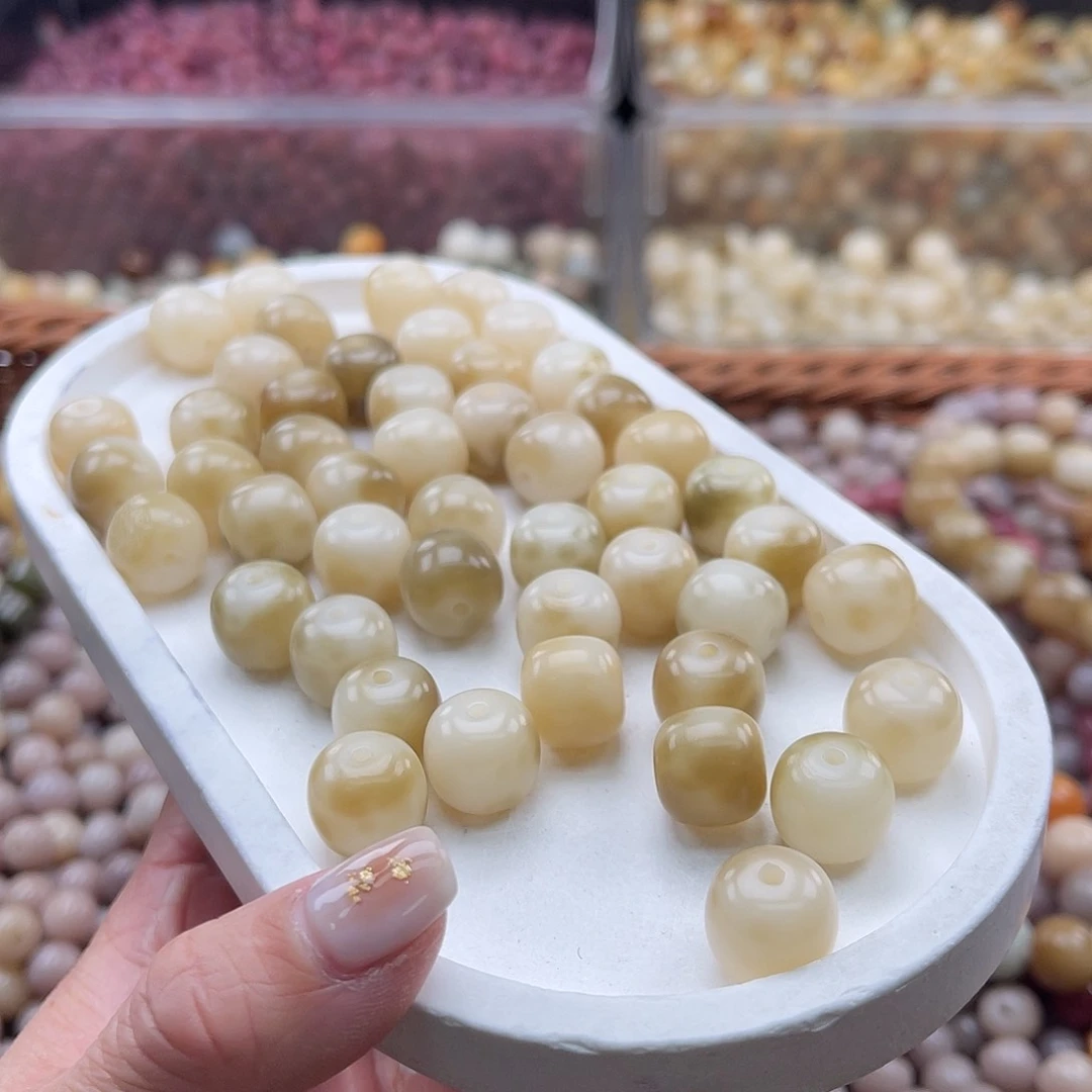 白玉菩提吊坠C/12.75mm/100+10颗