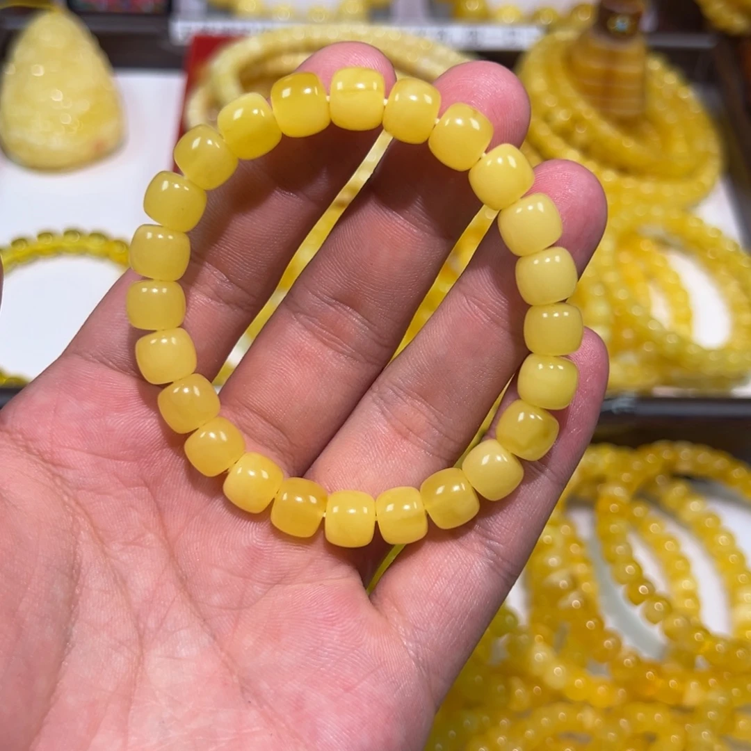 ****旸裸石蜜蜡未镶嵌手串