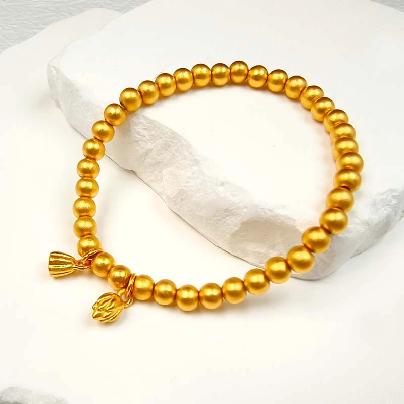 足银手链 999两世欢手串双环古法磨砂编织时尚轻奢情侣闺蜜礼物