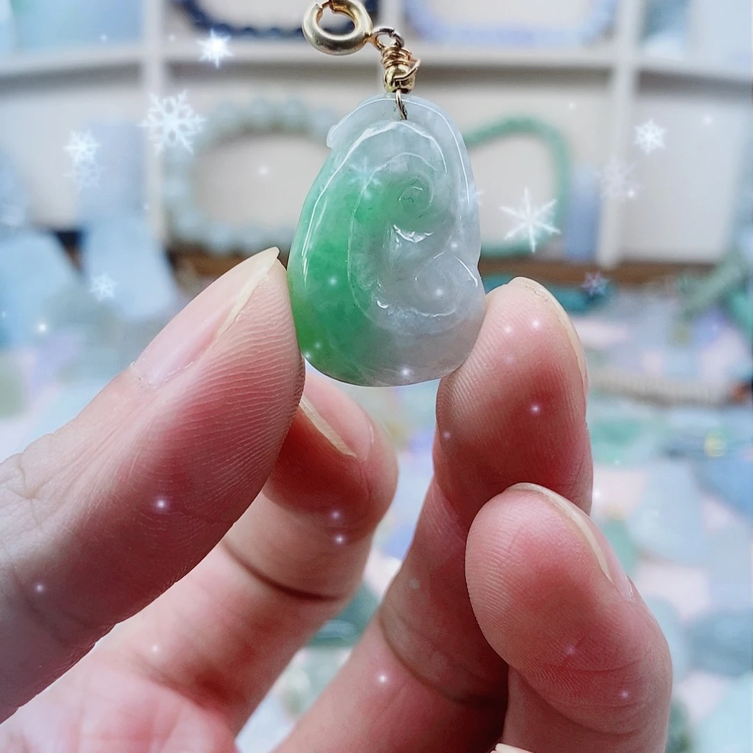 吊坠(不含链)未镶嵌翡翠天然