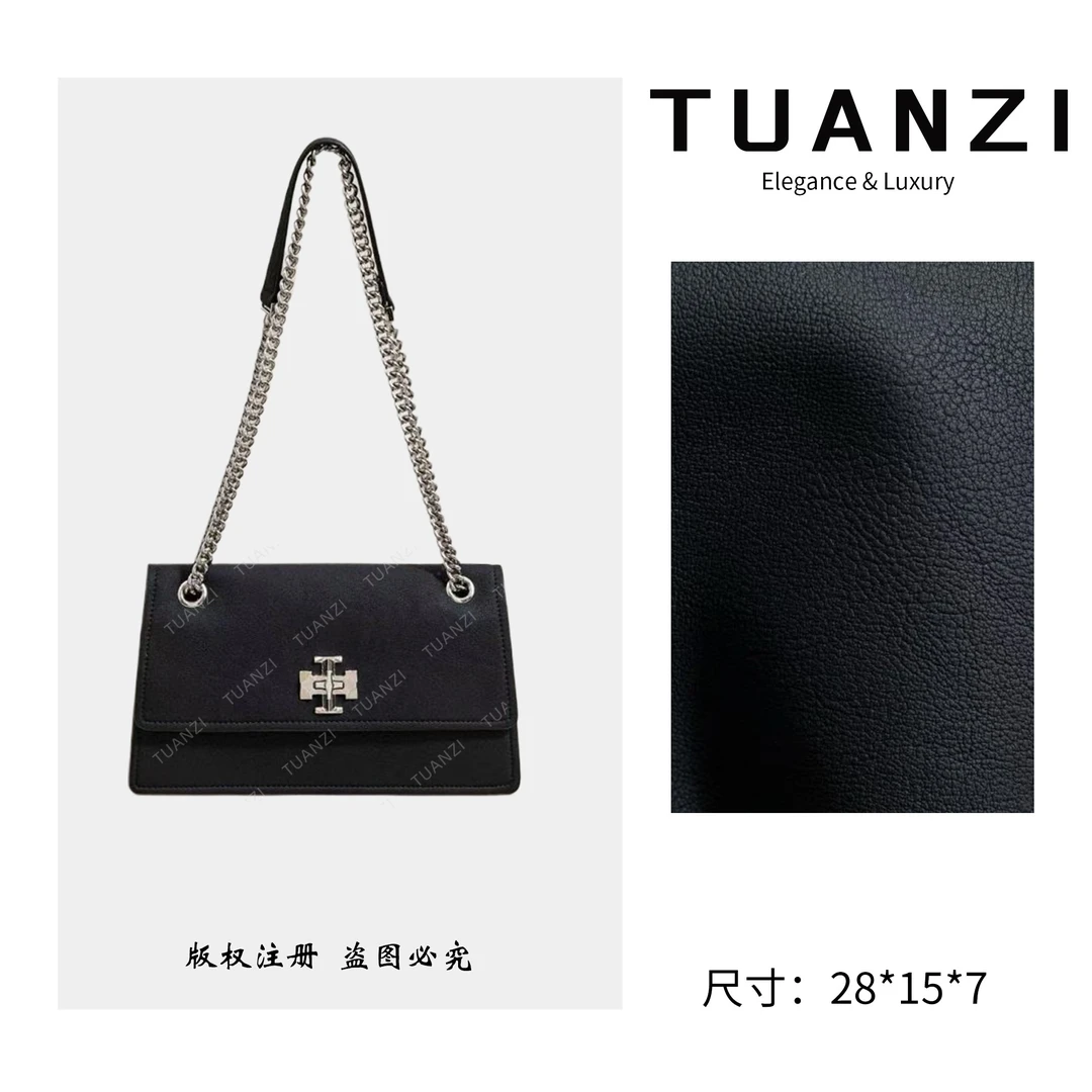 TUANZI『高端玩家』秋冬新款28cm小众设计女包 SK-63068-黑色