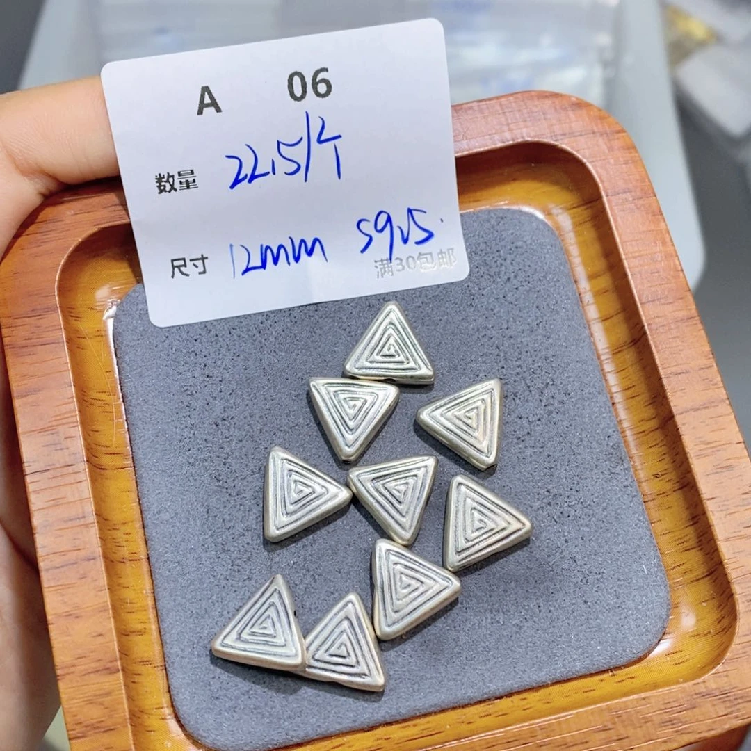 水晶珠宝半成品银S925镶嵌A06