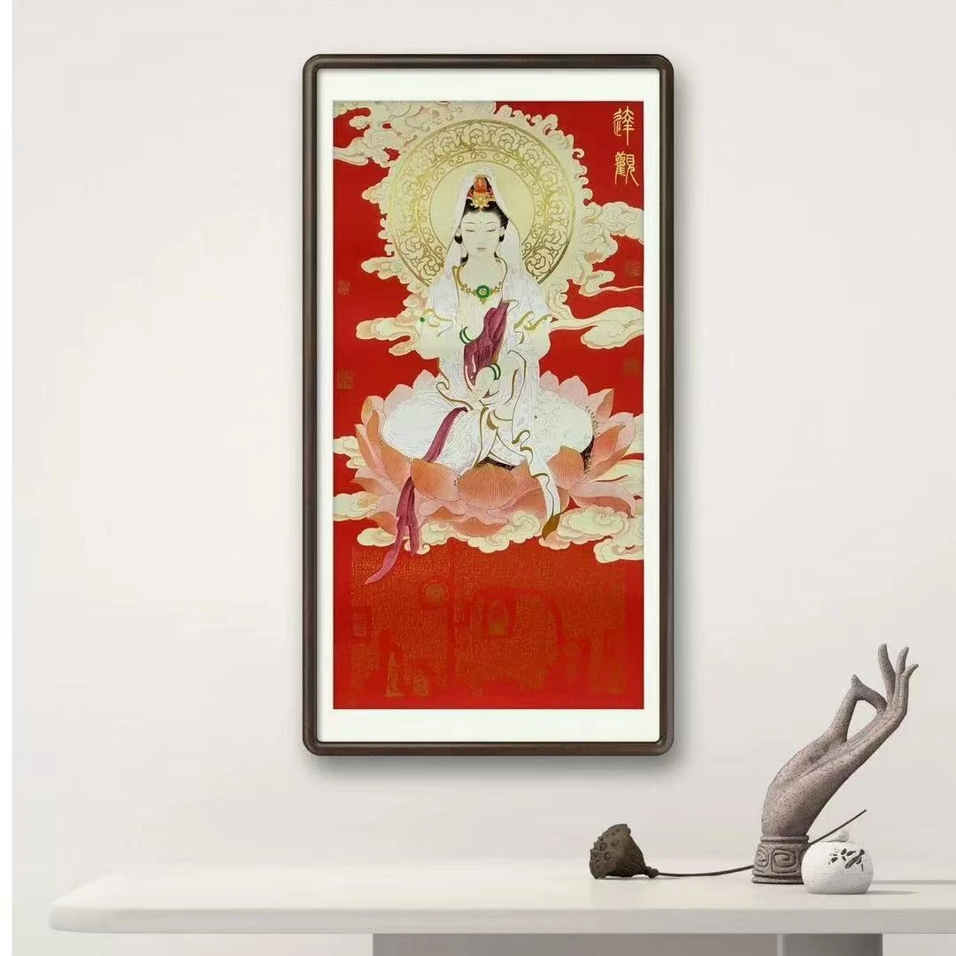 高山原创书法红金观音