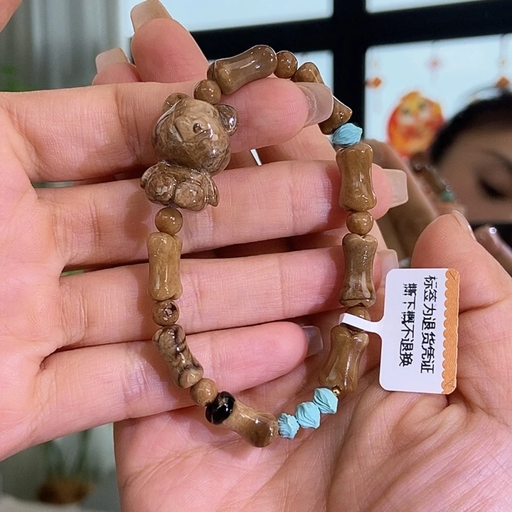 琥珀颈饰未镶嵌蜜蜡手串