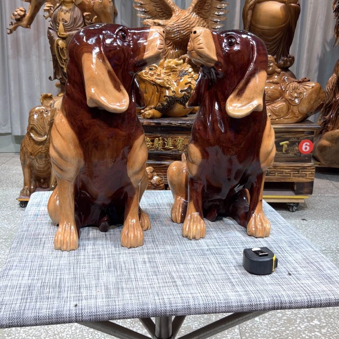 香樟木大*香樟木实木根雕摆件旺财