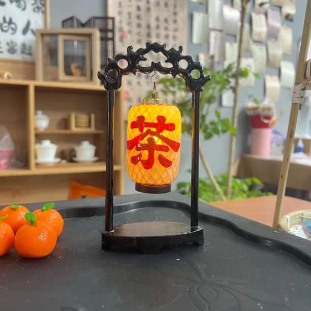 定制款纯手工小灯笼潮汕特色非遗文化，龙门架加灯笼12厘米高