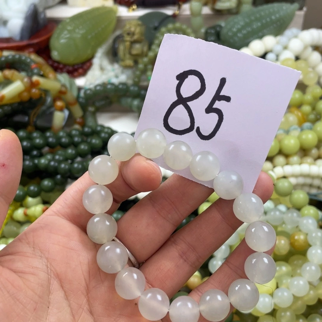 未镶嵌蛇纹石玉手链