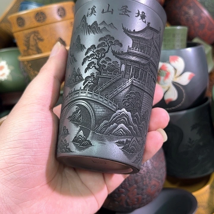 茶杯紫砂全手工紫砂主人杯