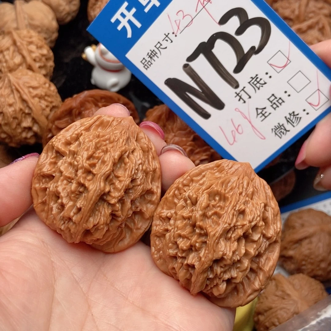 吊坠桃核核桃虎头