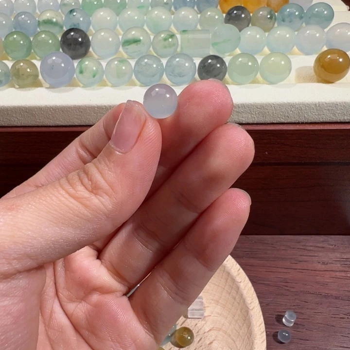 翡翠散珠天然缅甸翡翠A货8.1