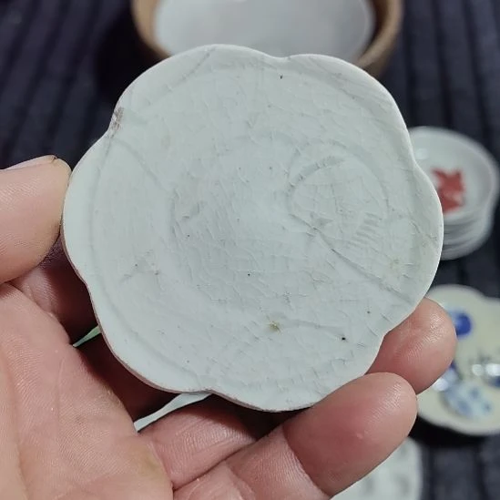 瓷片青花影青杯垫学习标本