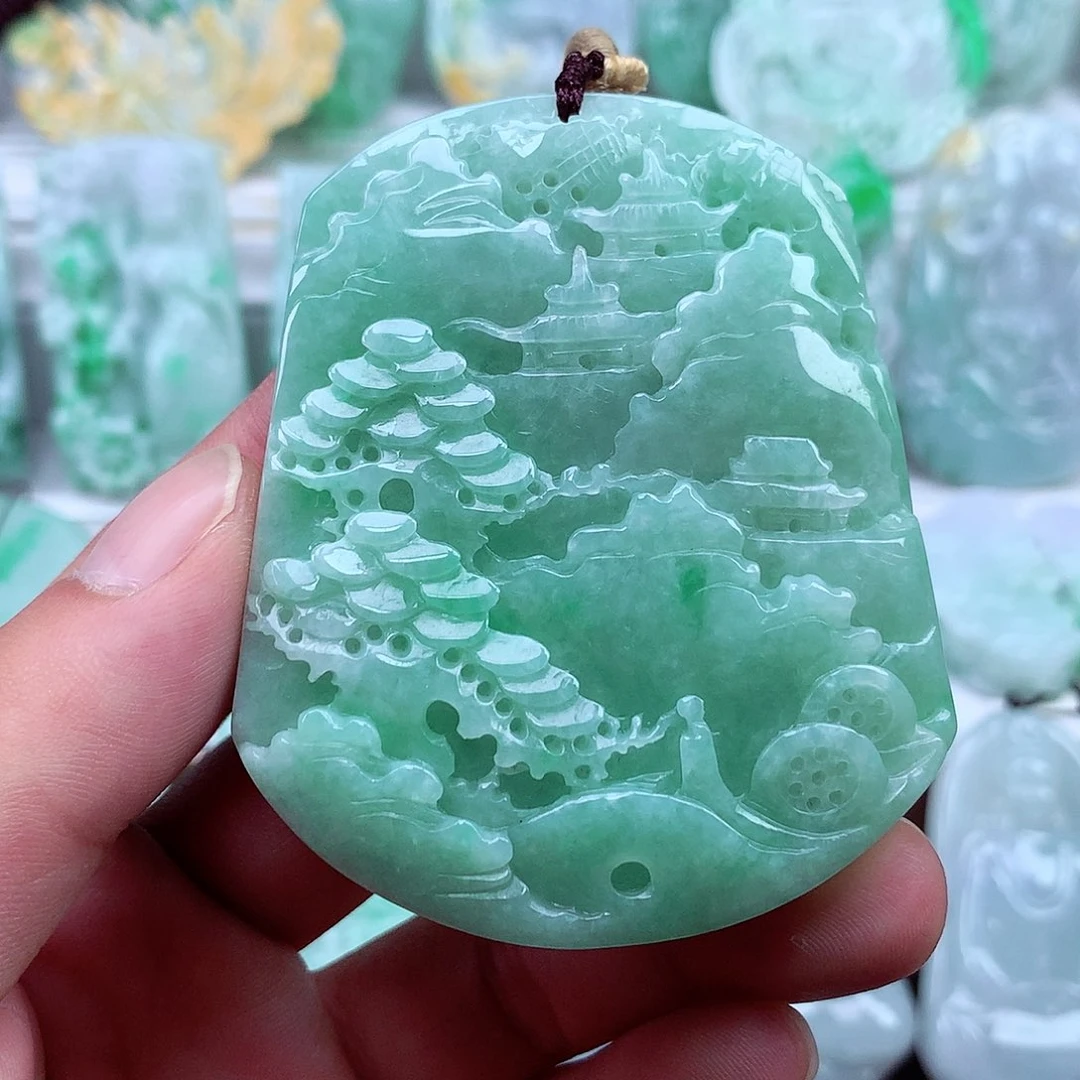 翡翠未镶嵌颈饰翡翠吊坠