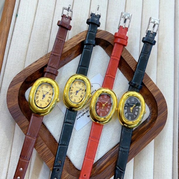 阿热发新款时尚百搭气质个性手表女士气质简约潮流女款防水复古