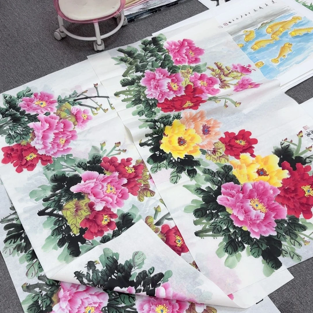 国画国画作品多次