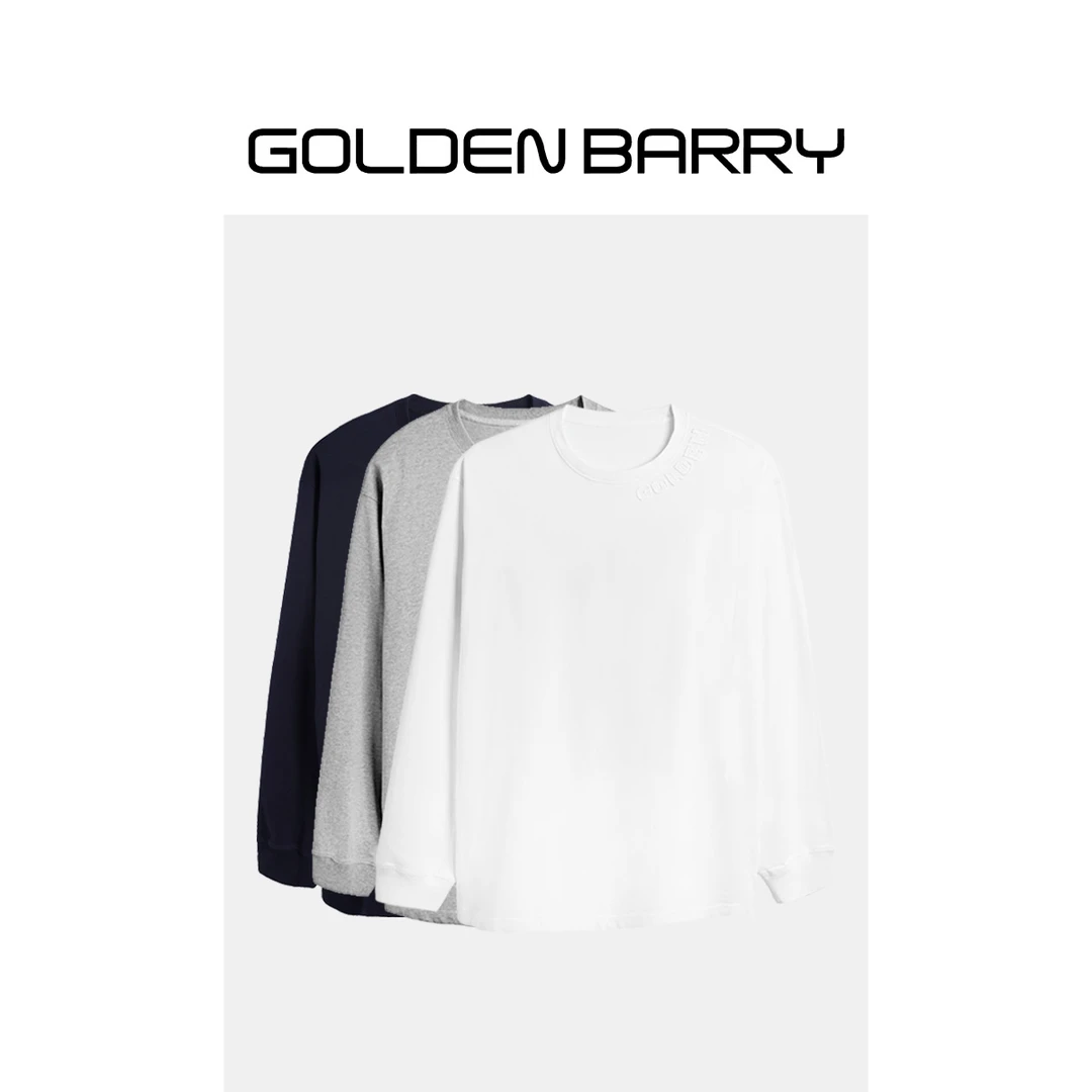 GOLDENBARRY|202458毛边贴布绣长袖T恤【微瑕1】