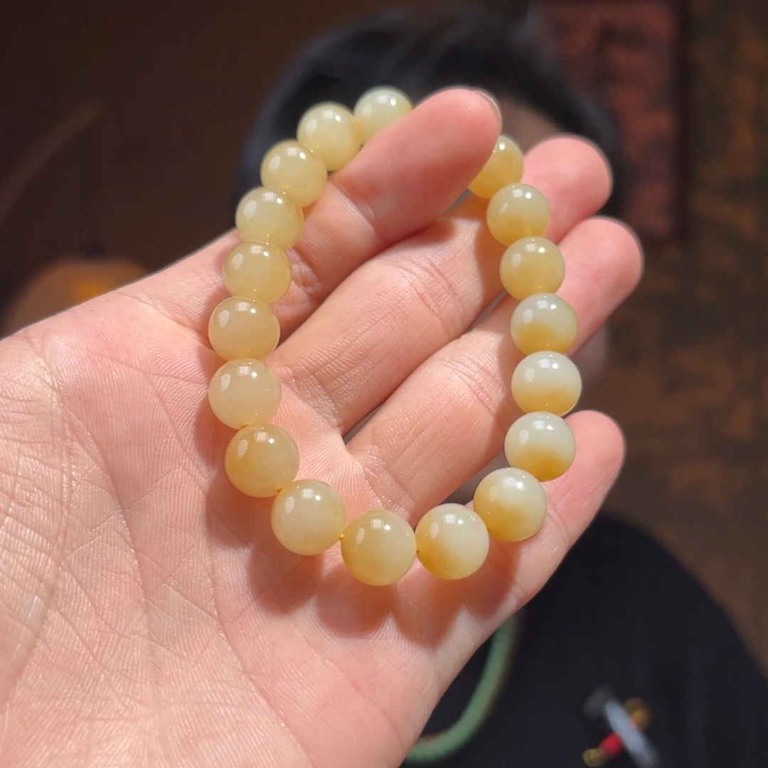 未镶嵌手串和田玉金山糖卡10mm2000
