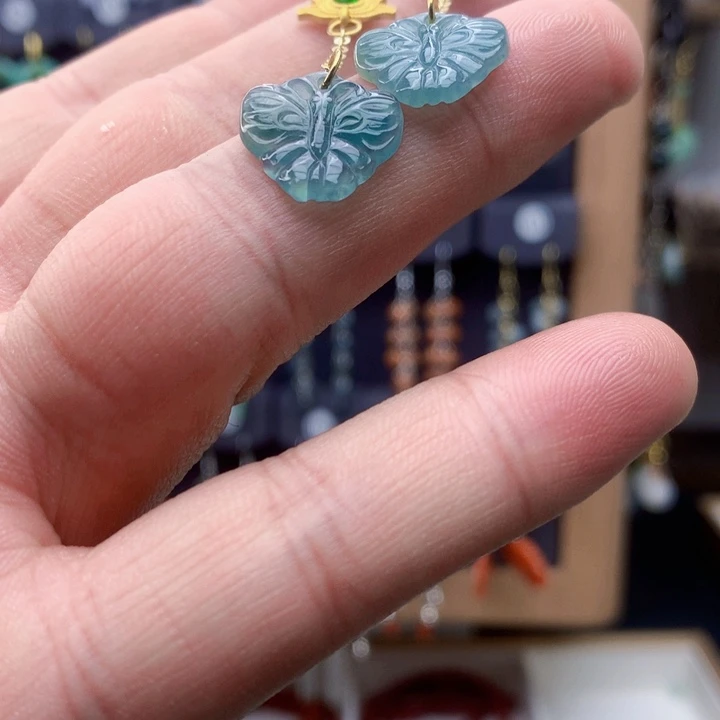 未镶嵌翡翠耳饰耳饰