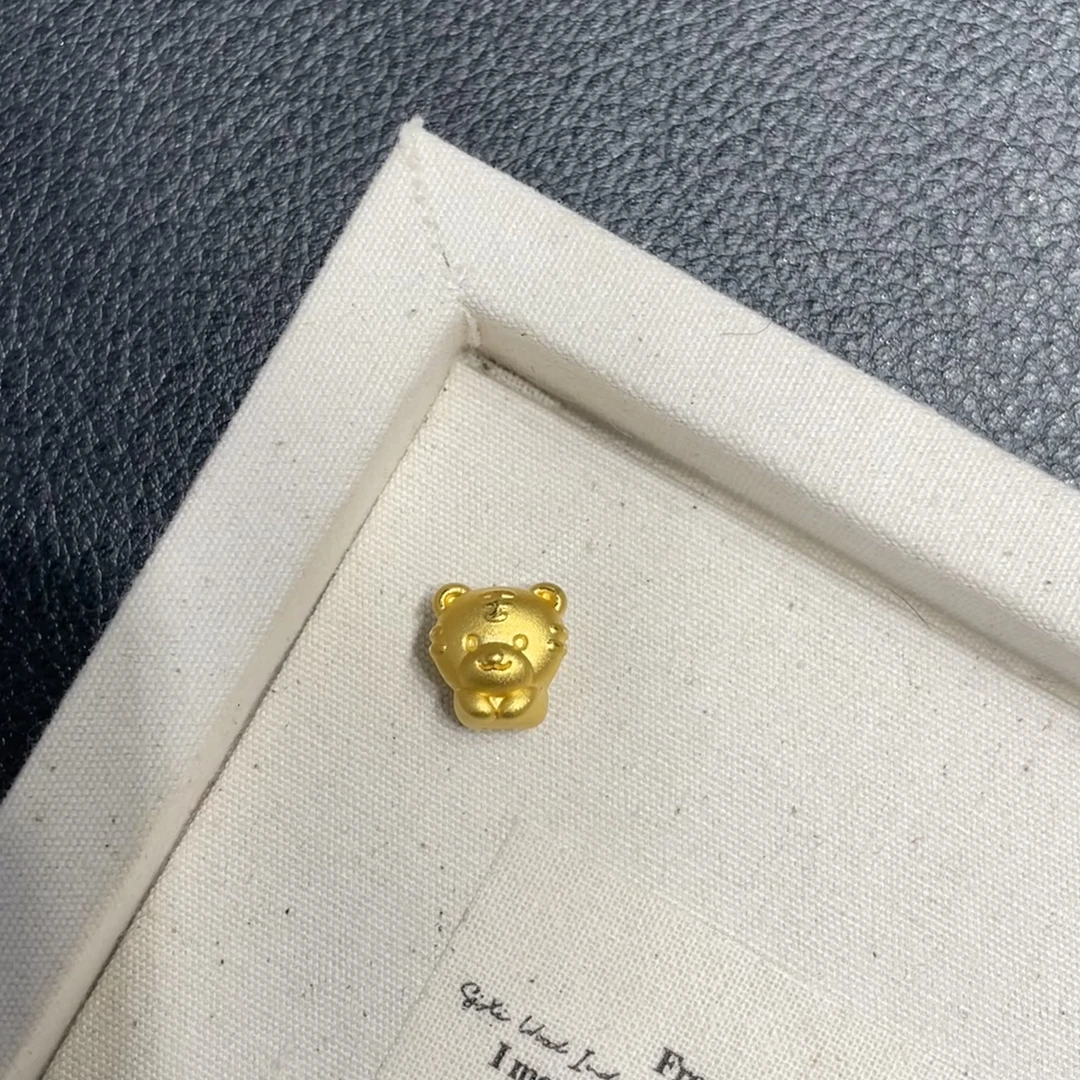 足金999乖乖虎转运珠DIY配件适合送本命年