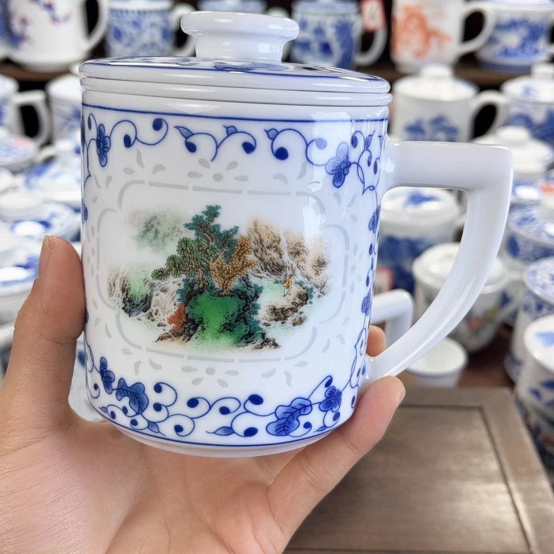 雨*景德镇陶瓷马克杯
