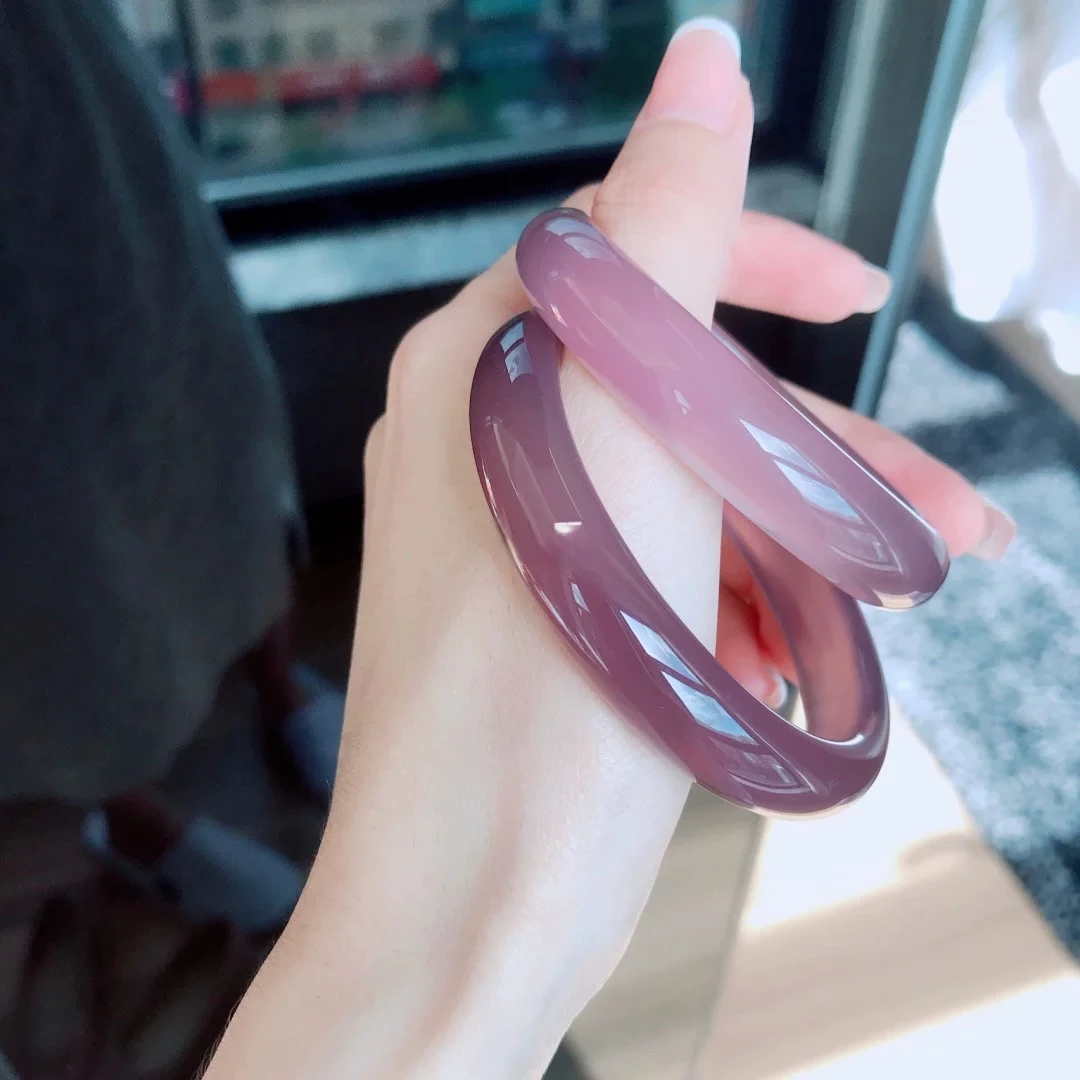 【13-14】葡萄肉手镯天然时尚粉紫色送礼物