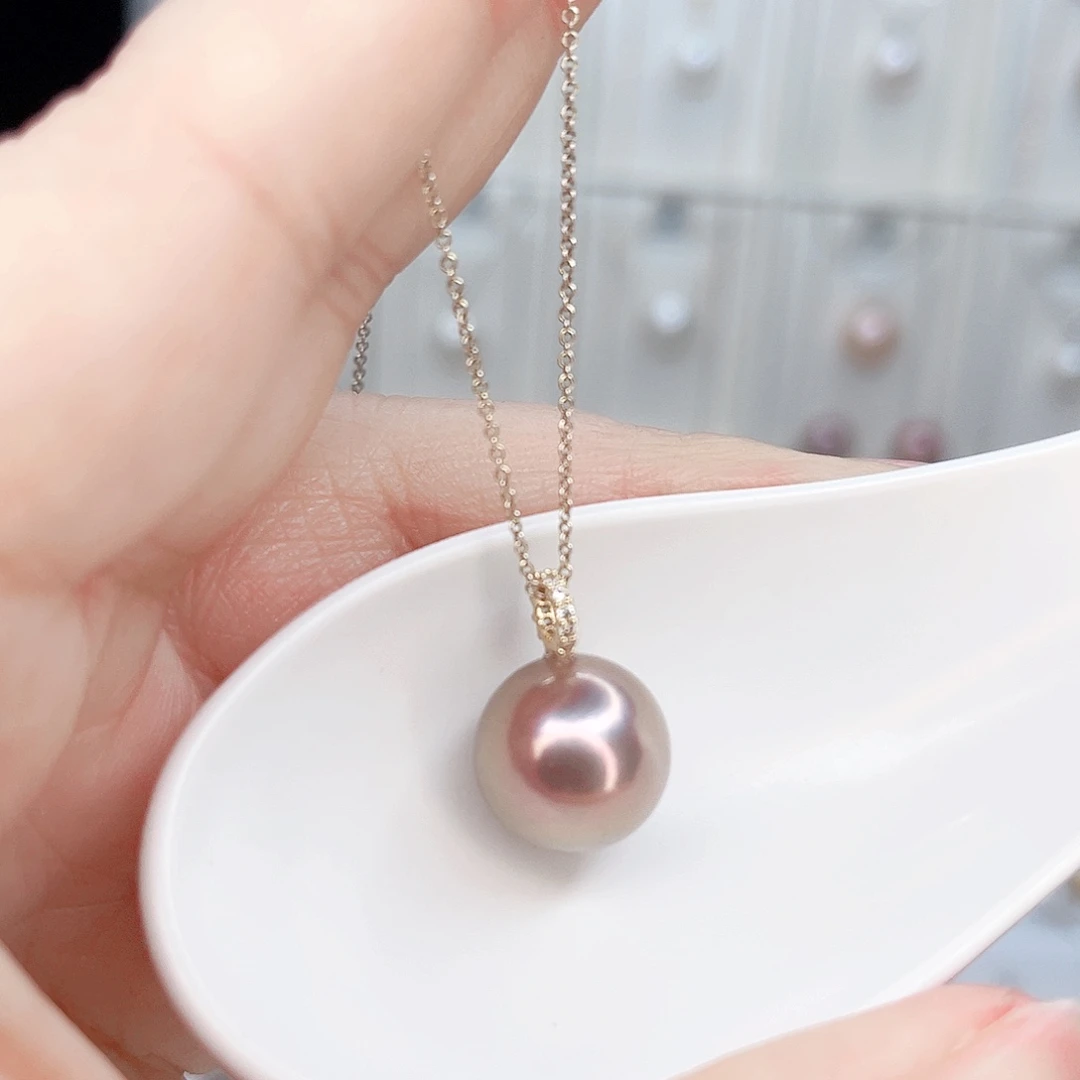 合金淡水珍珠吊坠(赠链)