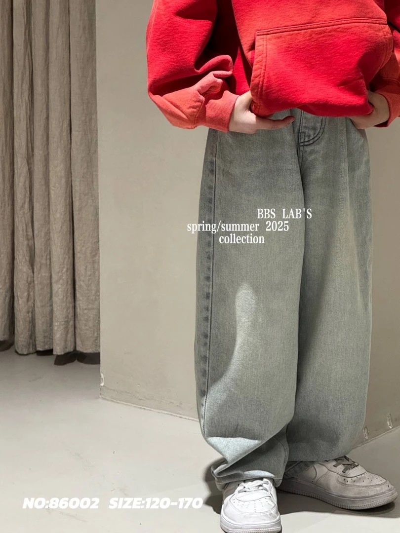 86002秋款男童女童牛仔神裤弯刀裤型推荐款（特价不退换）