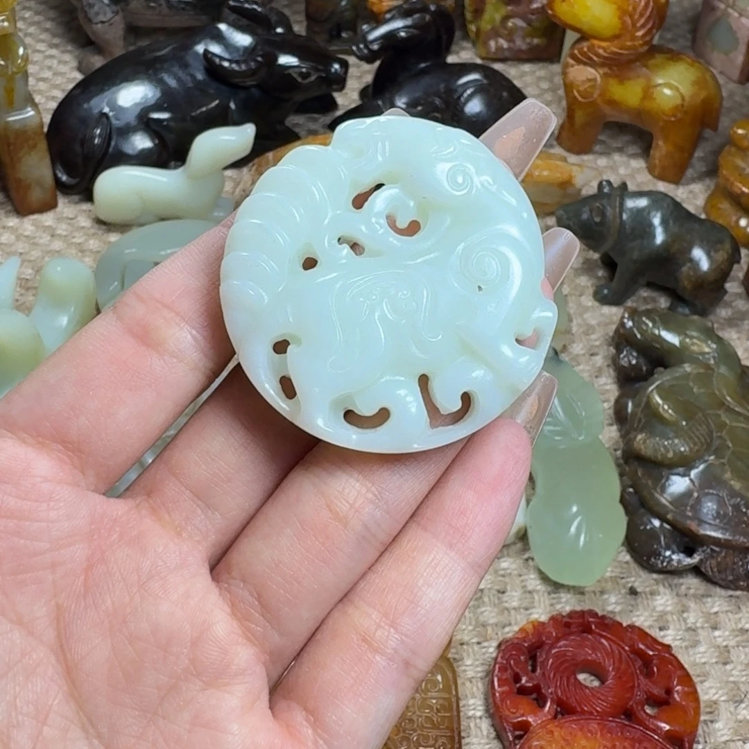 白玉菩提吊坠挂件