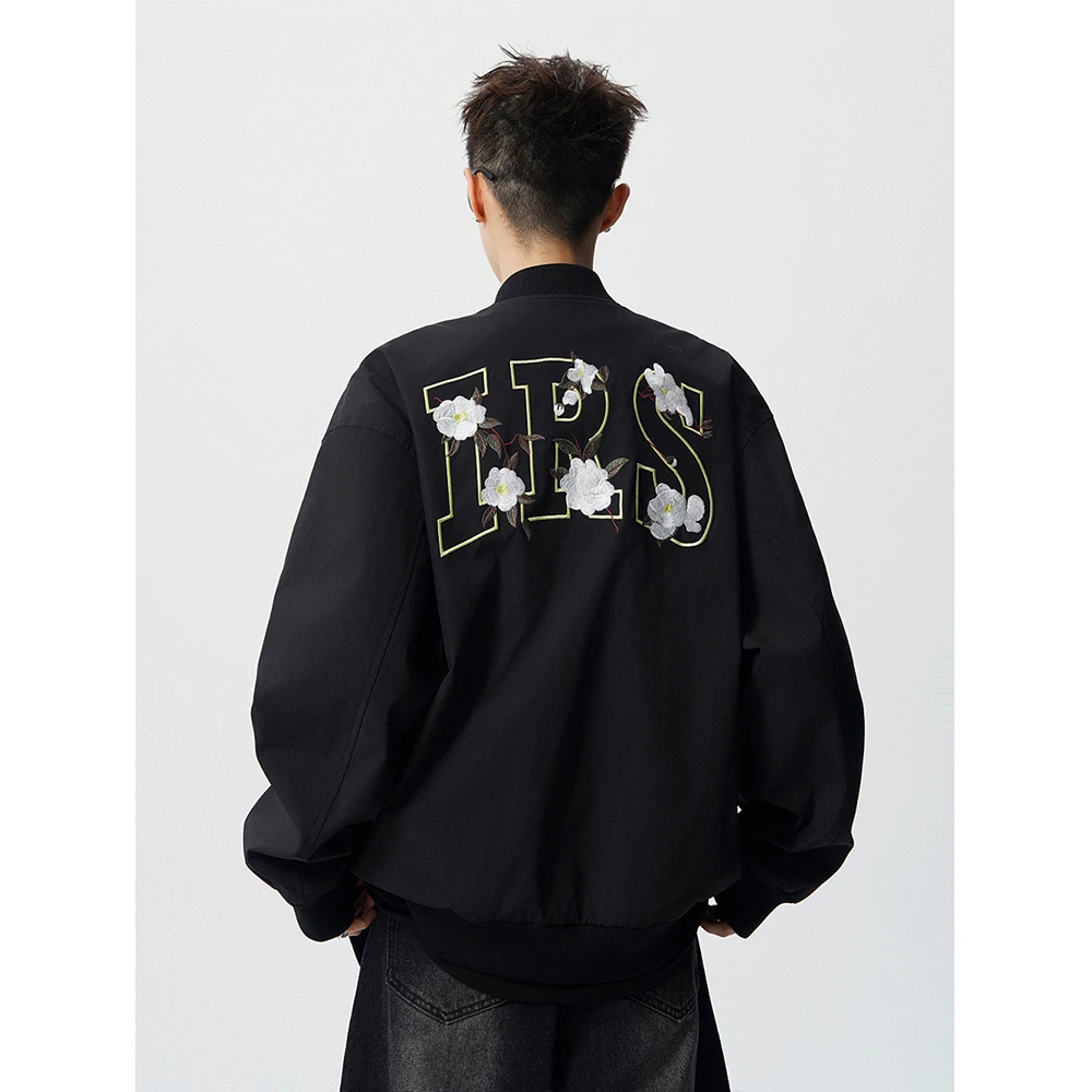 JUJUPS2025痞帅棒球服男女秋季外套男生春秋百搭宽松工装刺绣夹克
