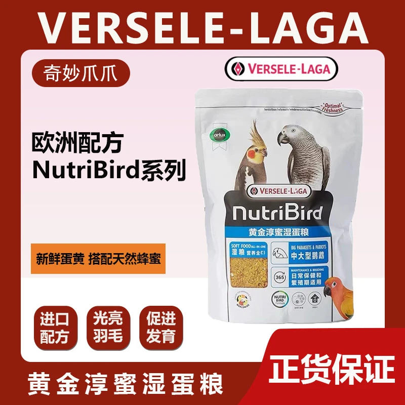 凡塞尔鹦鹉鸟湿蛋粮营养补充蛋白质蜂蜜湿粮玄凤和尚断奶繁殖换羽